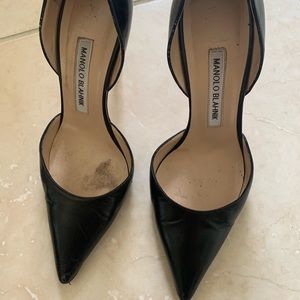 Manola blahnik black heels.